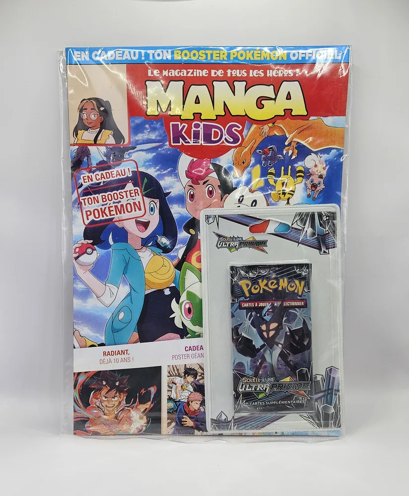 Magazine Kids Manga Scellé avec Booster S&L Ultra Prisme FR sous Blister